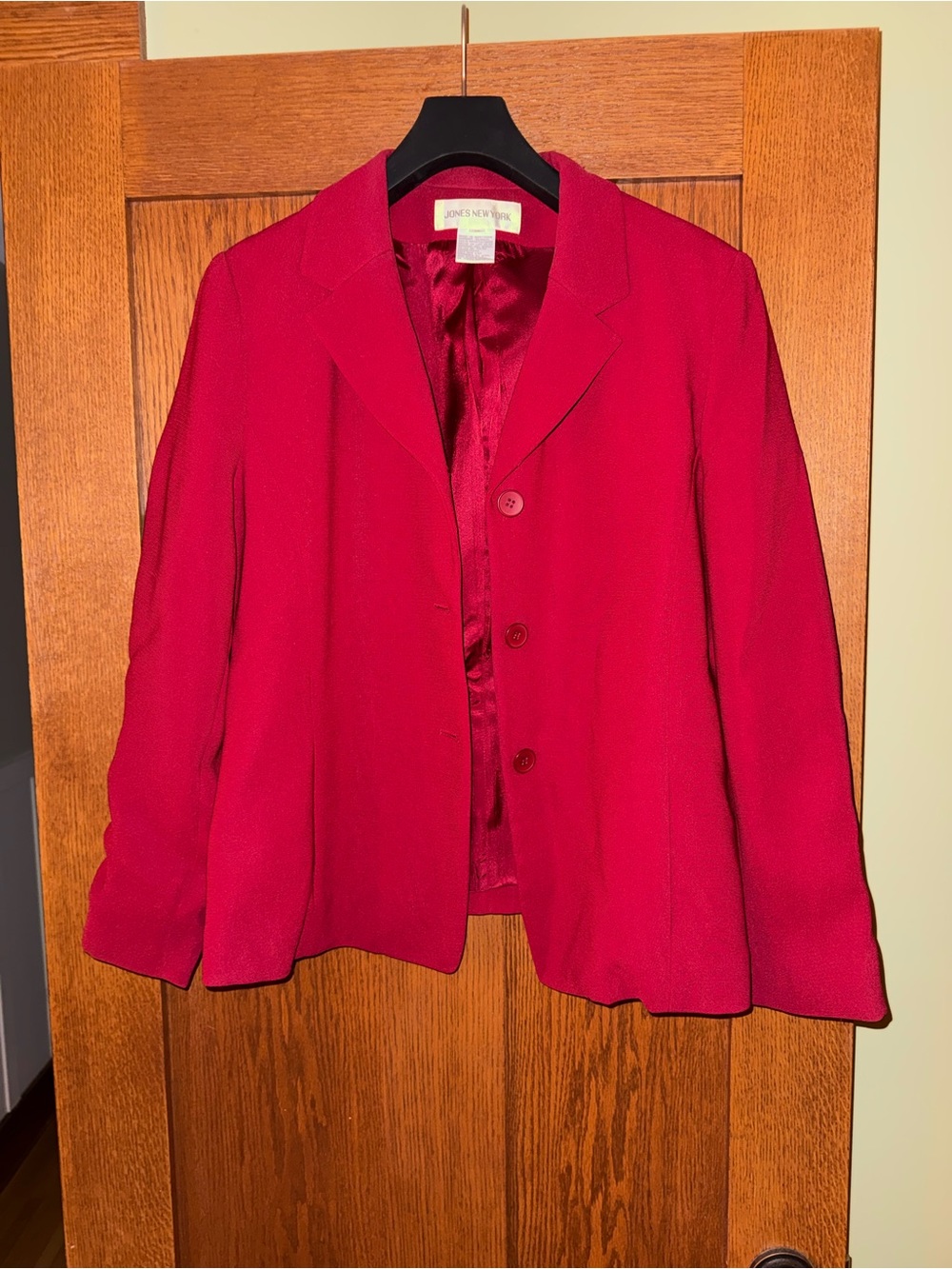 Jones New York Red Blazer Jacket Size 16